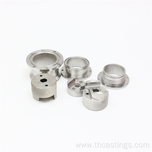 cnc machining SS304 custom gear broaching flange accessories